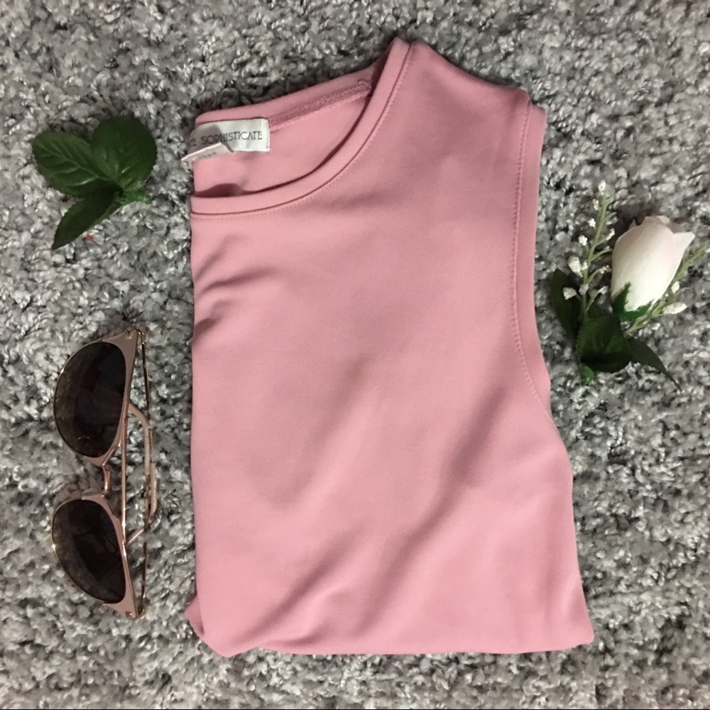 Pink Sleeveless Top